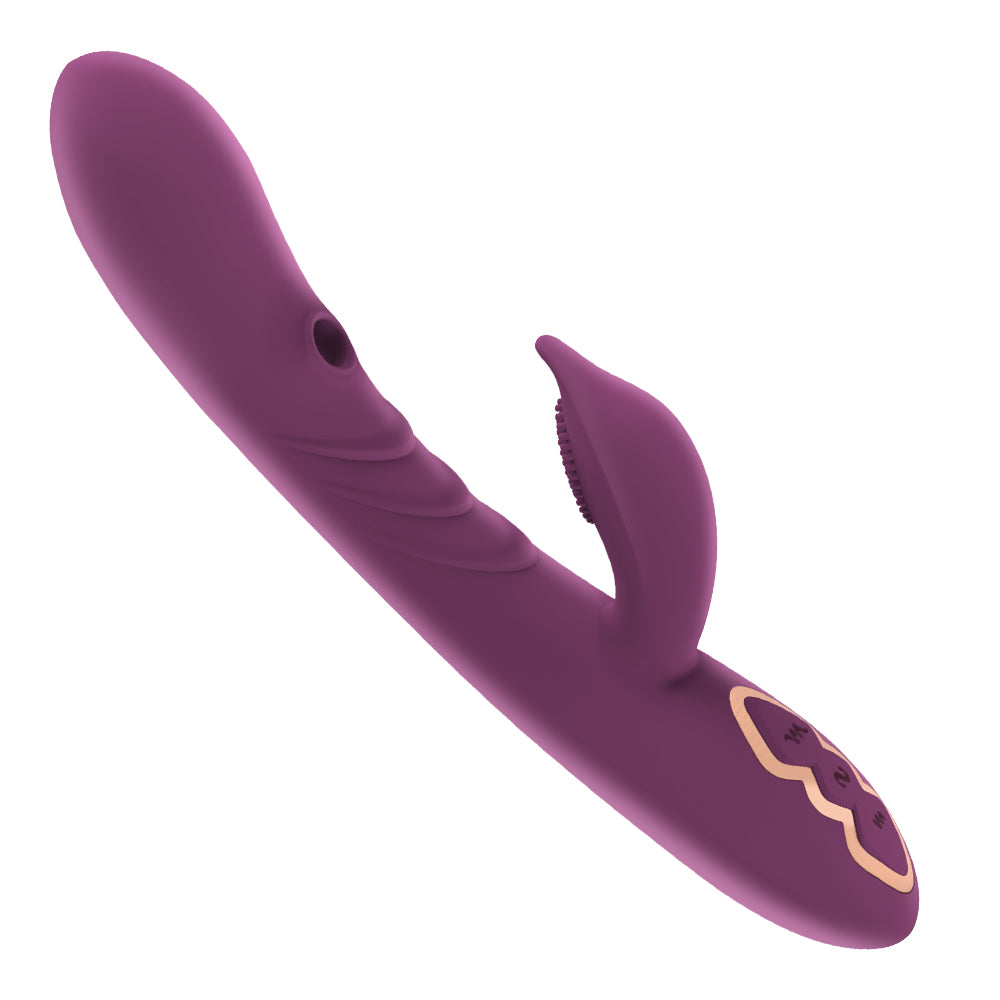 Alpha with Licking Rabbit Vibrator Dildo