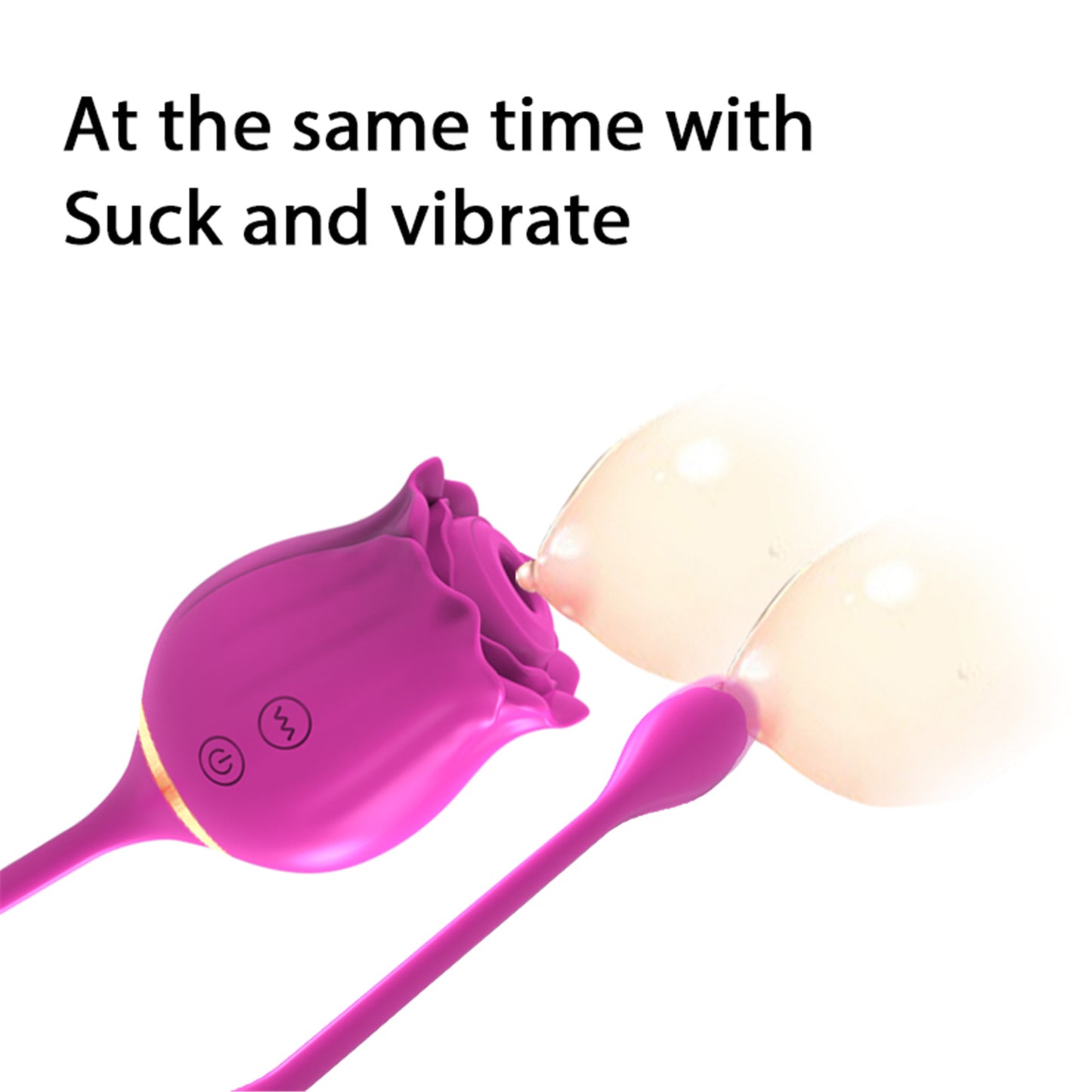 Romantic Rose Love Eggs & Jiggle Balls Clit Vibrator