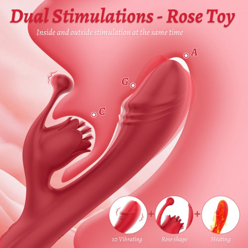 Red Rose Rabbit Vibratorr