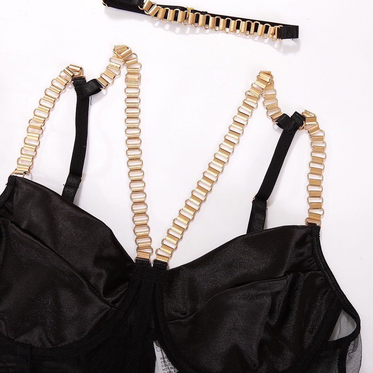 Metal chain sexy lingerie set