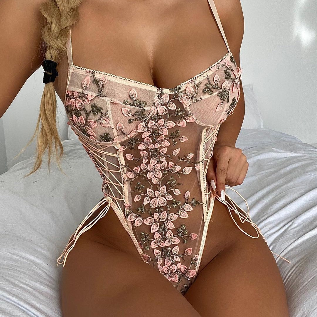 Lace flower sexy lingerie