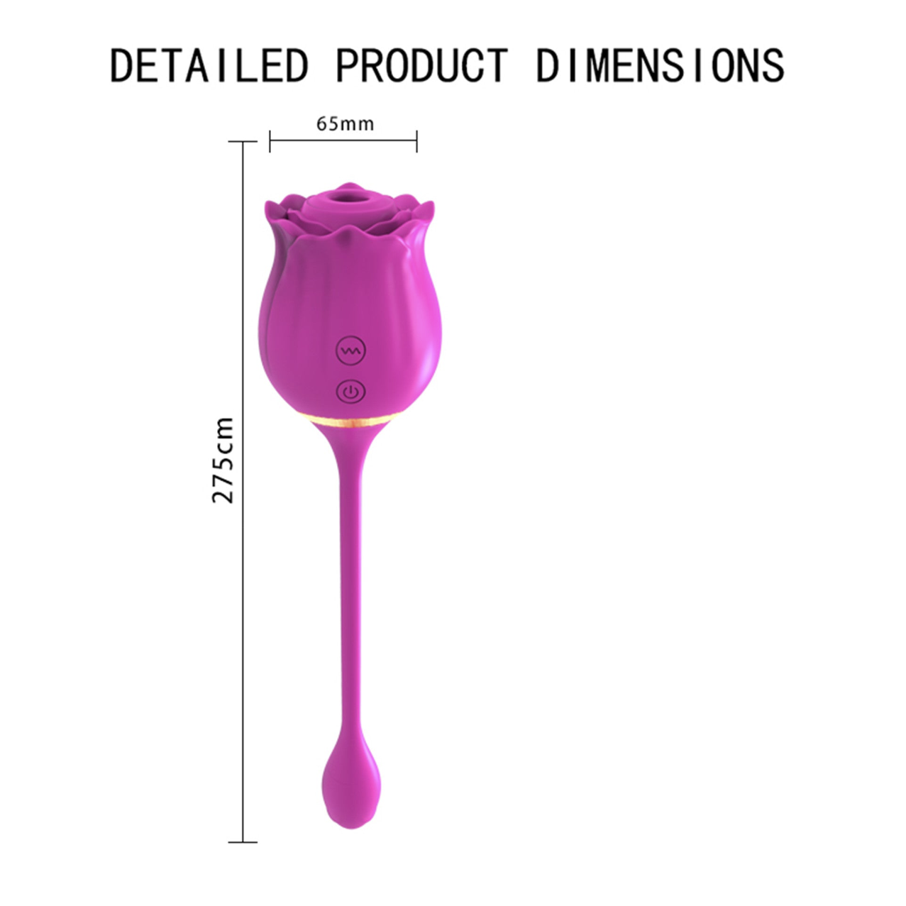 Romantic Rose Love Eggs Clit Vibrator