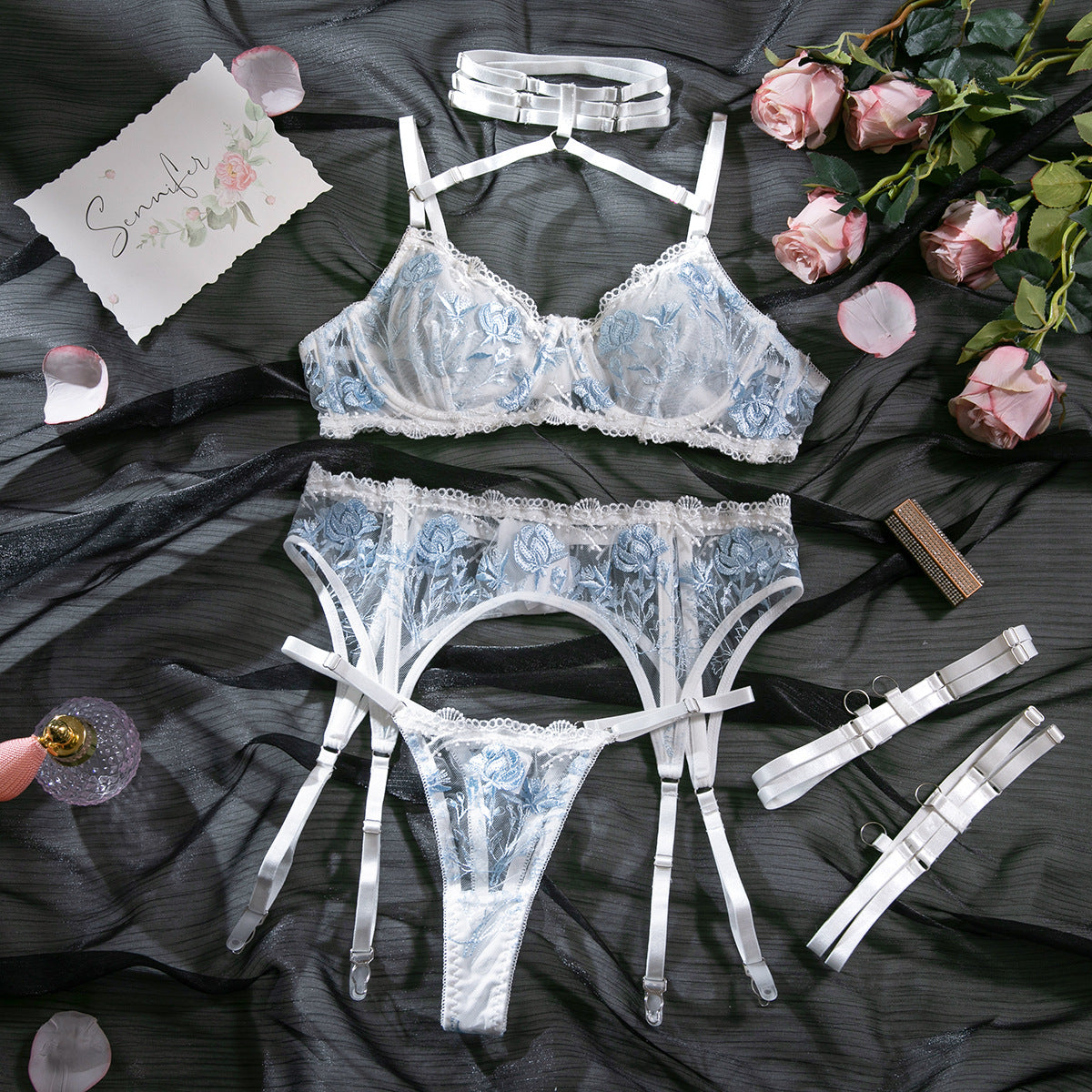 Embroidered Lace Sexy Lingerie